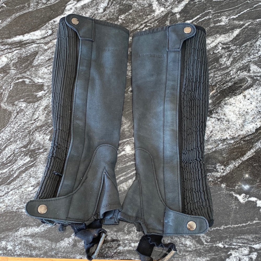 Leather half chaps